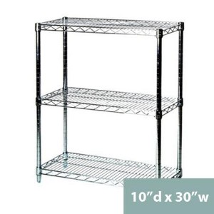 Shelving.com Chrome Wire Shelving with 3 Tier Shelves - - 1 of 3