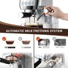 20-bar Coffee Maker, Stainless Steel Espresso Machine with Milk Frother, Adjustable Temp,Single/Double cup Brewing Filter,Fit for Lattes & Cappuccinos - 2 of 4