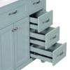 NicBex 35.9" Bathroom Storage Cabinet with Sink, Bathroom Vanity, 3 Drawers and 1 Spacious Cabinet for Bathroom, Green - 3 of 4