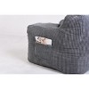 Kumasinova Bean Bag Chairs for Adult Teens Kids,Bean Bag Sofa with Tufted Soft Stuffed Filling and Side Pockets for Living Room,Bedroom,Gray - 3 of 4