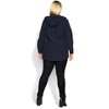 Avenue Women's Plus Size Weatherproof Outdoor Jacket - 3 of 4