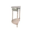 Traditional Half Round Side Table Beige - Olivia & May: Sturdy Iron Entryway Console with Shelf - 4 of 4
