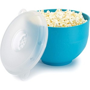 Collapsible Silicone Hot Air Microwave Popcorn Popper, BPA-Free Bowl for Healthy Snacking - 1 of 4