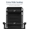 Best Choice Products Oversized Padded Zero Gravity Chair, Folding Outdoor Patio Recliner w/ Side Tray - 3 of 4