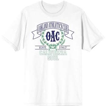 Vintage Sport Oakland Athletics Club Men's White T-Shirt