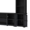 NicBex Minimalism Entertainment Wall Unit with Bridge Modern TV Console with Tempered Glass Door for TVs Up to 70" for Living Room - 4 of 4