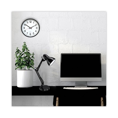 Black and White 11.5" Round Quartz Wall Clock