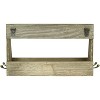 LIVEVIE Elegant Wooden Wall Mount Mail & Key Holder Decorative 6-Hook Organizer for Entryway, Hallway, Office - 4 of 4