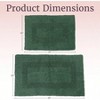 Bathroom Rugs - 2 - Piece Cotton Mat Set - Machine Washable for Bathroom, Kitchen, Laundry Room - 2 of 4