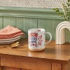 16oz Stoneware Buenas Vibras Mug White - Opalhouse™: Microwave & Dishwasher Safe, Spanish Coffee Drinkware, 1 Piece - 2 of 3