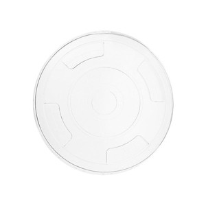 Vegware Lid for 16-22 oz Paper Cups by Vegware Straw Slot Compostable - Case of 1000 - 1 of 2