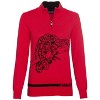 Women's LEOPARD INSTICT TROYER SWEATER - GOLFINO - 3 of 3