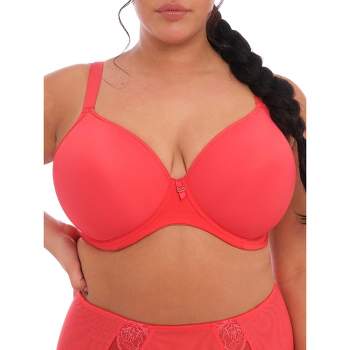 Smart & Sexy Women's Plus Size Retro Lace & Mesh Unlined Underwire Bra No  No Red 38g : Target