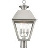 Livex Lighting Wentworth 3 - Light Post Light in  Brushed Nickel - 2 of 4