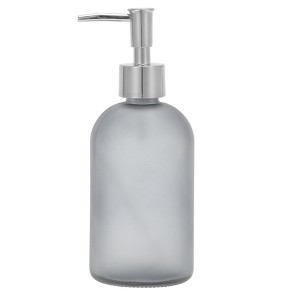 Unique Bargains Reusable Cylinder Frosted Soap Dispenser 1 Pc - 1 of 4