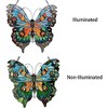 CHLOE Lighting Mariposa Tiffany-glass Butterfly Window Panel 20x21 - 3 of 4