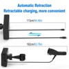 Itopfox Multi Car Retractable Backseat Charger 5-in-1 with 60W Cigarette Lighter Adapter for iPhone Samsung Uber Taxi Lyft Turo Share Ride Headrest - 4 of 4
