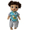 Doll Clothes Superstore Handmade Safari Print Scrub Fits 14 Inch Baby Alive And Little Baby Dolls - 3 of 4