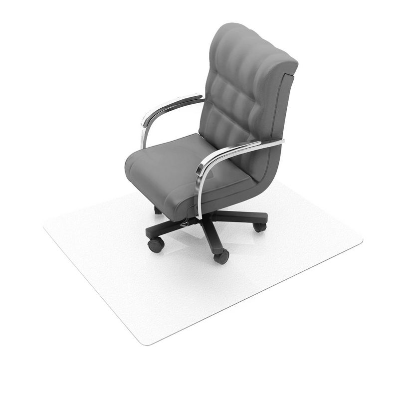 Vinyl Anti Microbial Chair Mat for Hard Floors Rectangular Fresh Mist - Floortex, 1 of 13