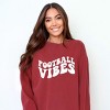 Simply Sage Market Retro Football Vibes Garment Dyed Sweatshirt - 2 of 4