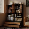 FUFU&GAGA Modern Multifunctional Bookshelf with Storage and Seating - Ideal for Living Room and Home Office - 3 of 4