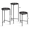 Kate and Laurel Ulani Round Metal Accent Table Set - 2 of 4
