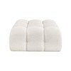 Meridian Furniture,Ames Boucle Fabric Ottoman - 2 of 4