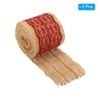 Unique Bargains Soft Wrapping Decoration Burlap Fabric Ribbon Lace Roll 2 Pcs - 3 of 4