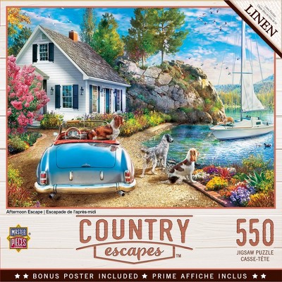 MasterPieces Country Escapes Puzzles Collection - Afternoon Escape 550 Piece Jigsaw Puzzle