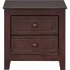 Acekool Mid Century Nightstand with 2 Storage Drawers, Retro Walnut Bedside End Table for Bedroom, Living Room, Office, Easy Assembly - 4 of 4