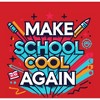 "Make School Cool Again" Back To School Adult Crew Neck Short Sleeve Tee - 2 of 2