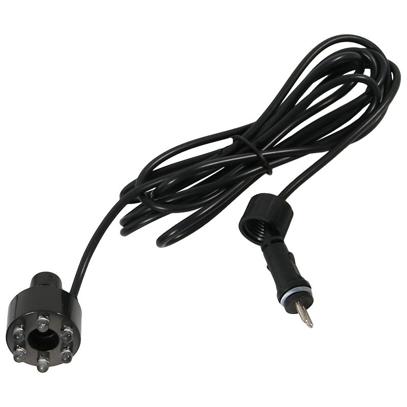 Sunnydaze Indoor/Outdoor Small Fountain or Aquarium Pump with White LED Light and Transformer - 200 GPH - 12 Volts, 4 of 7