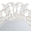Tull Carved Octagonal Wall Mirror White - Brewster: Modern Style, Wood Frame, No Assembly, 30" Size - 3 of 4