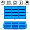 Aoibox 3-Piece Silicone Bar Mold Set for Baking Chocolate, Candy, Protein Bars, Caramel, Truffles, Brownies, Cheesecake, Ganache, Butter - 2 of 4