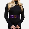 Anna-Kaci Women's Sequin Elastic Waist Belt with Gold Tone Clasp - 3 of 4