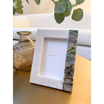 Rainbow Pearl White Marble Picture Frames