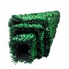 Aghana Digitals 3-Piece Artificial Boxwood Pyramid Topiaries: Lifelike Polyethylene, Indoor/Outdoor - 3 of 4