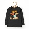The Juniper Shop SmileyWorld Have The Day You Deserve Groovy Toddler Long Sleeve Tee - 2 of 4