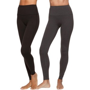 Felina | Velvety Super Soft High-Waisted Legging 2-Pack | Yoga Pants | Workout Clothes for Women - 1 of 4