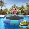 Infans 15FT Inflatable Water Bouncer Splash Padded Water Trampoline Blue & Green - 2 of 4