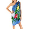 LA LEELA Women's Summer Bikini Wraps Beach Wrap Swimwear Sarong Cover up Skirt Swimsuit Pareo for Women One Size Multicolored, Floral - 3 of 4