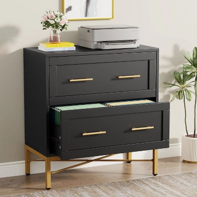 Hommoo 2-Drawer File Cabinet, Lateral Storage Cabinet Printer Stand