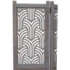 Legacy Decor Room Divider Rustic Wood w/ Decorative Cutout - 2 of 4