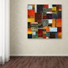Trademark Fine Art -Michelle Calkins 'Brocade Color Collage 2' Canvas Art - 3 of 3