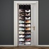 Over The Door Shoe Organizer, Hanging Shoe Rack - 20 Large Pockets, 10 Tier Oxford Fabric with 4 Metal Hooks, Fits Size 16 Shoes, 64"H x 20"W x 7"D - 2 of 4