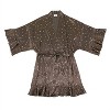 Women's Ruffled Satin Robe - Bella Sleep + Spa - 2 of 3