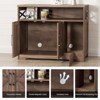 Cat Litter Box Enclosure, Hidden Litter Box Furniture with Scratch Pad - 3 of 4