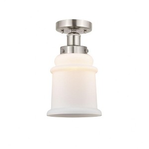 Canton - 1 Light Semi-Flush Mount In Industrial Style-11 Inches Tall and 6 Inches Wide - 1 of 1
