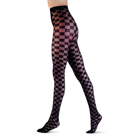 Women's Viney Floral Tights - A New Day™ Black M/l : Target