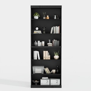 PexFix Wood Grain Storage Cabinet Bookshelf for Living Room Office Bedroom - 1 of 4